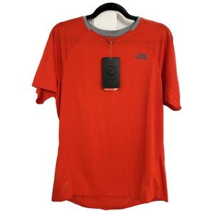 NWT North Face Flight Series Orange Atheltic T Shirt Size Medium